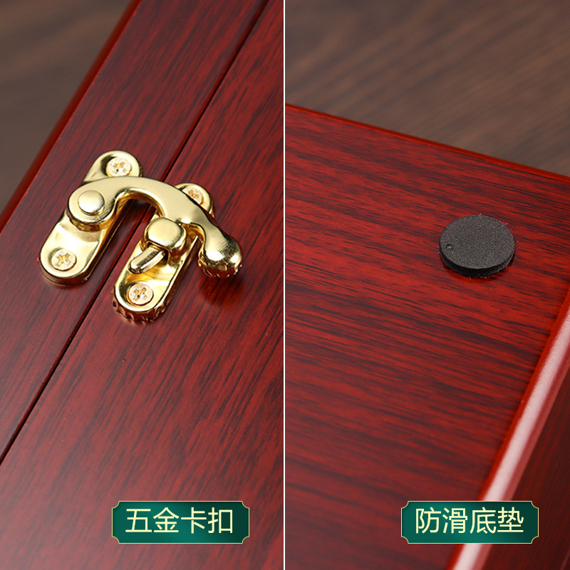 High-End Medicine Gift Wooden Box Pien Tze Huang Gift Box Anya Health Care Product Packaging Box Bezoar Pill Wooden Storage Box