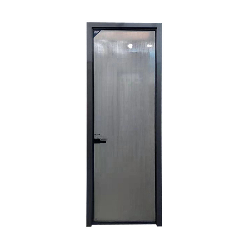 In stock bathroom door household aluminum alloy bathroom door kitchen toilet door glass bathroom kitchen flat door