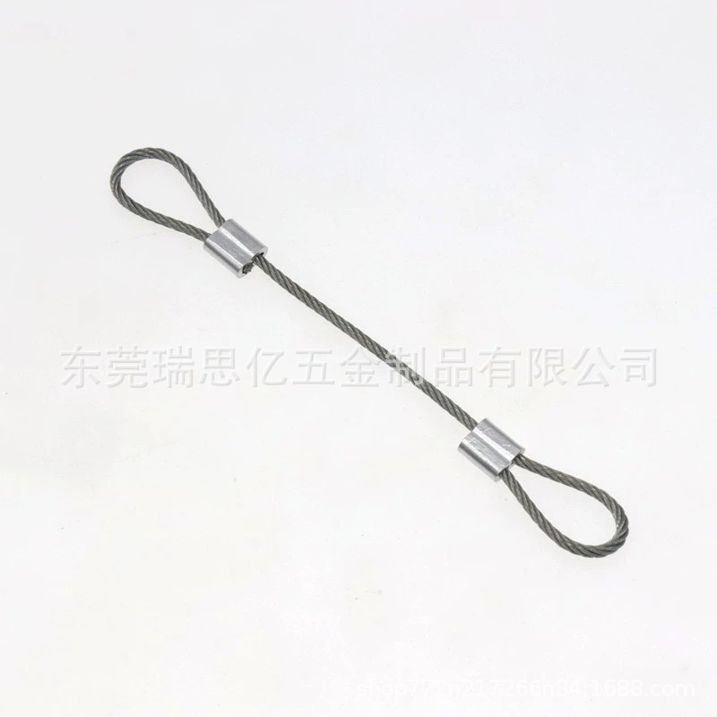 304 Galvanized Stainless Steel Wire Rope Pressed Aluminum Sleeve Terminal Pressed Wire Rope Hook