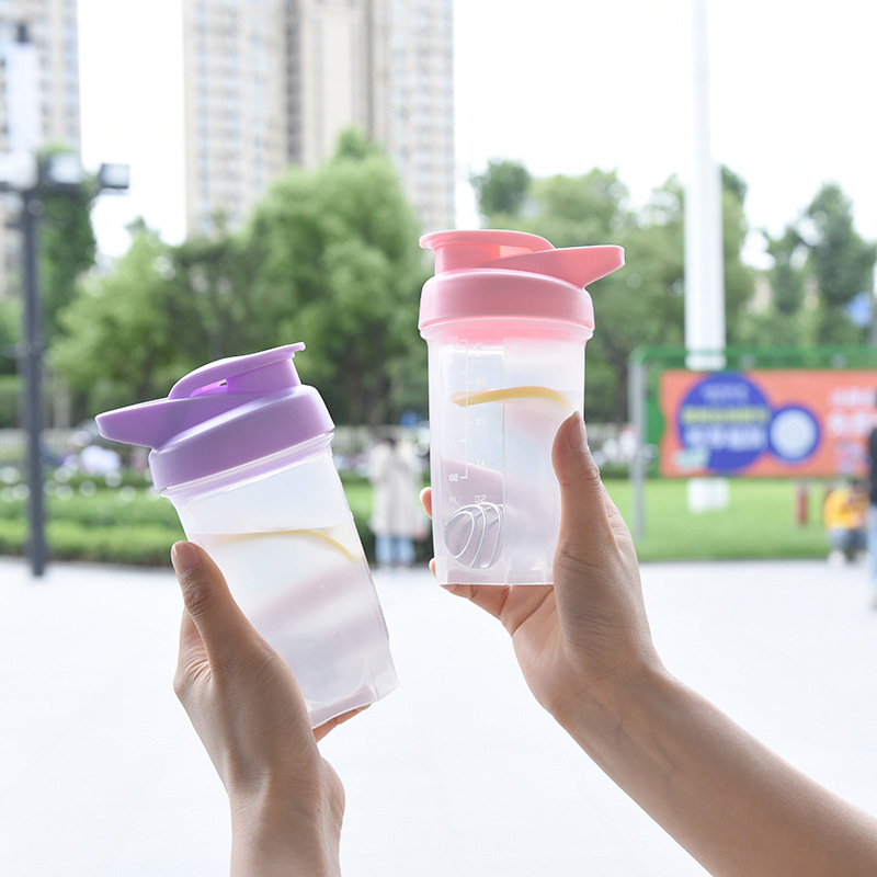 300ml plastic shake Cup children's Cup portable sports milkshake cup cross-border manufacturers Spot LOGO