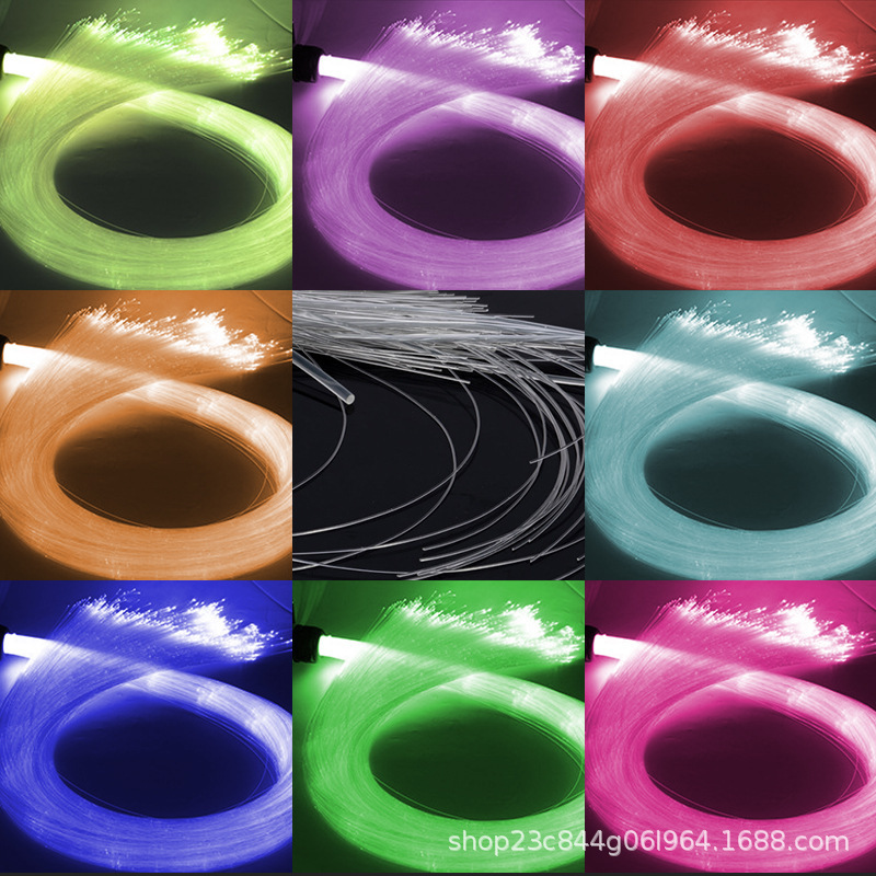 Pmma0.5 mm plastic optical fiber car interior car star Sky top luminous optical fiber bright luminous light plastic optical fiber