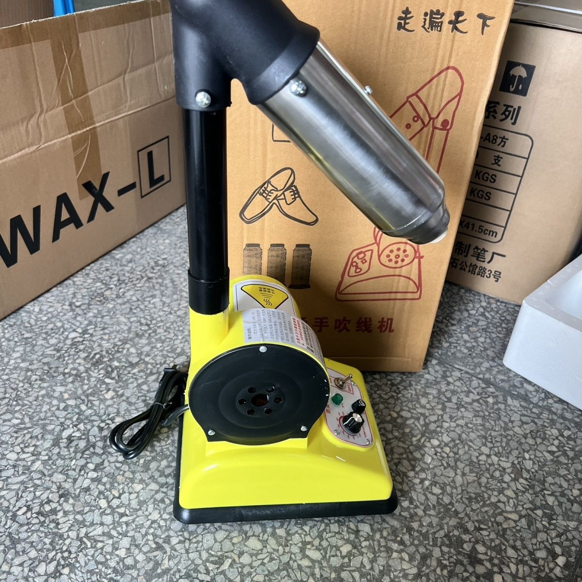 Weizhi Products Wire Blowing Machine Jinfu Temperature Adjustment Not Hot Hand Blowing Machine Wire Baking Machine Hair Blowing Machine for Shoe Factory