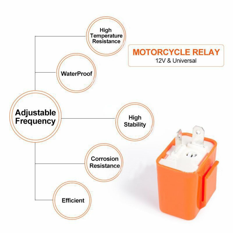 Motorcycle LED flasher turn signal control relay lamp controller Indicator Regulator adjustable