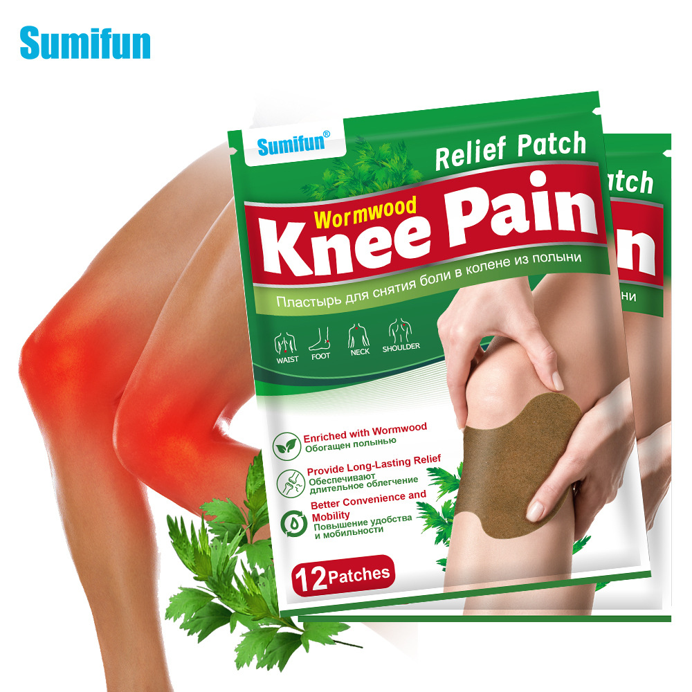 Сумифун Пластырь из полыни для колена Пластырь для облегчения боли Уход за суставами поясничного и шейного отдела позвоночника K00192