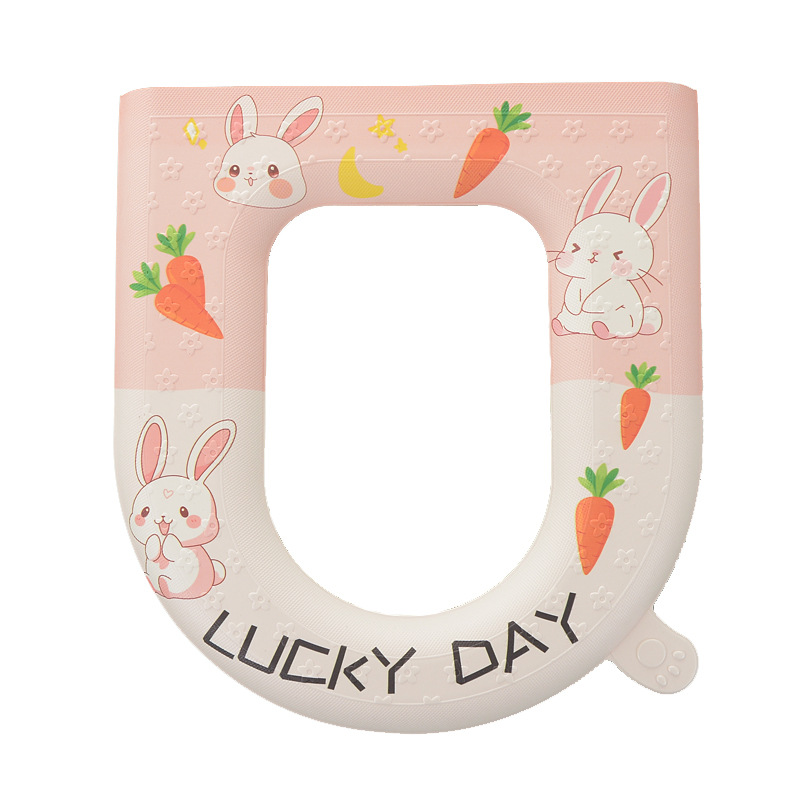 Customized Eva Waterproof Toilet Seat, Washable Four-Season Universal Toilet Seat, Cute Household Toilet Toilet Seat
