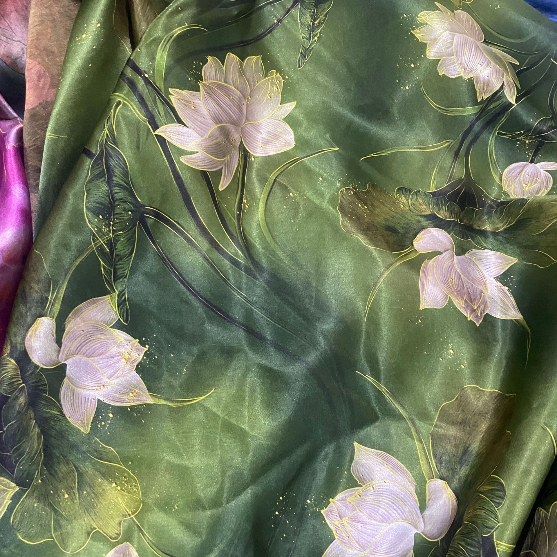 Full Rayon Silk Jacquard Fabric, Soft Rayon for Cheongsam, Chinese Style Dress, Tang Suit Clothing Material