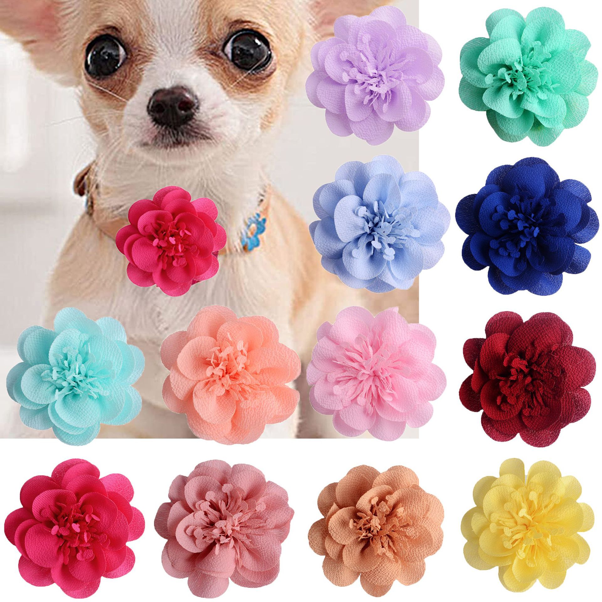 Декоративный ошейник для кошек и собак с цветами, 7 см, пузырьковые цветы