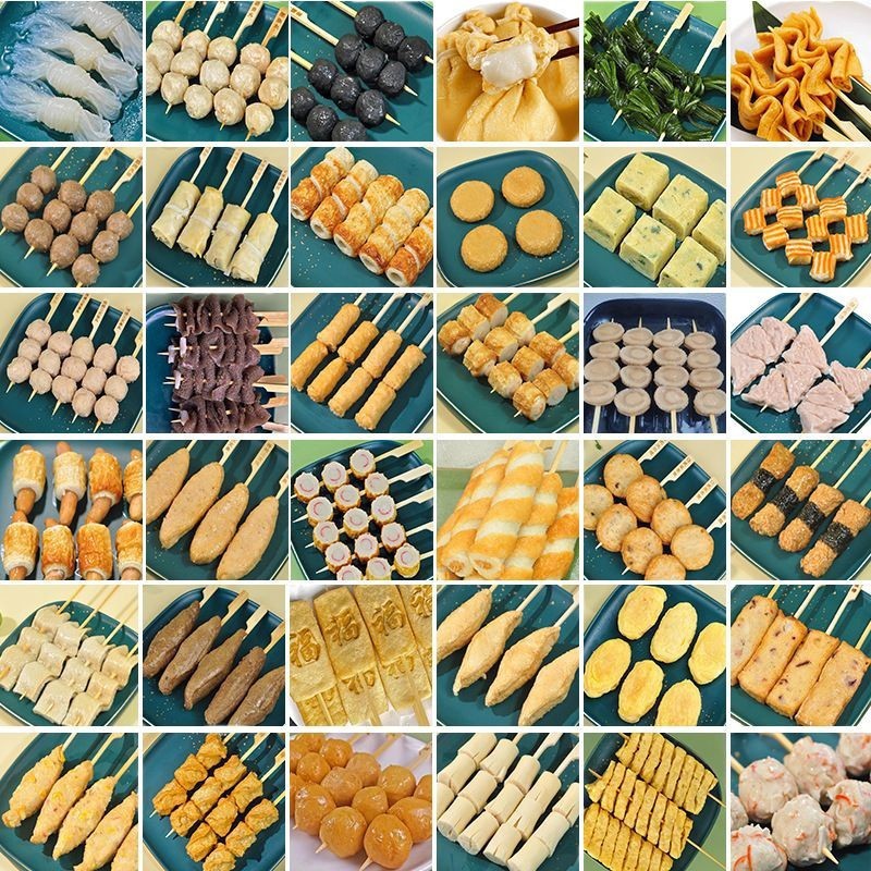 Oden Cooking Ingredients Barbecue Skewers Hot Pot Skewers Ball Combination Commercial 711 Convenience Store Wholesaler Can Be Exported