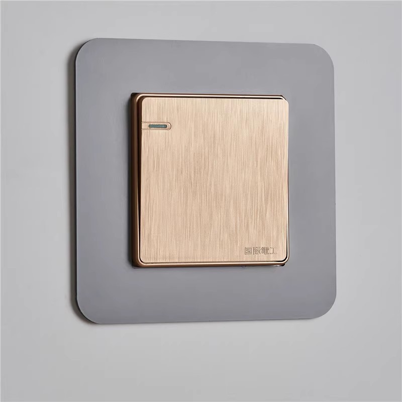 Light luxury style switch sticker protective cover living room Non-Stick waterproof household modern switch socket simple sticker socket decoration
