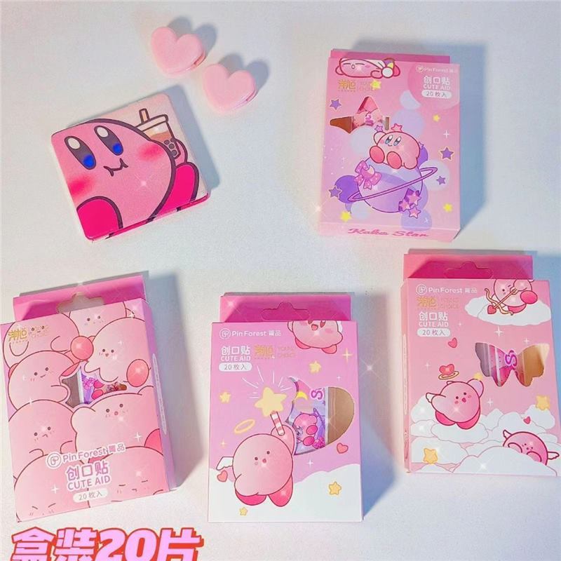 Cute Cartoon Kirby Band-Aid for Girls, Cute and Trendy, Waterproof and Breathable