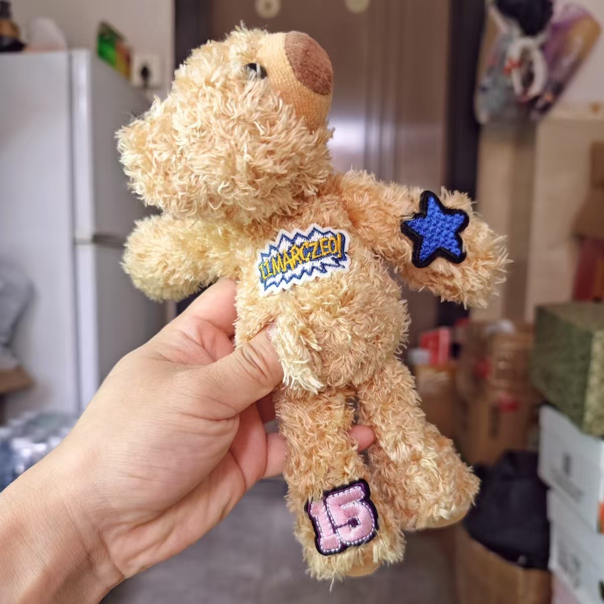 New Homemade Cute Pin Doll Shoulder Accessories Plush Doll Ins Mao Mao Cartoon All-match Girl Japanese and Korean Style