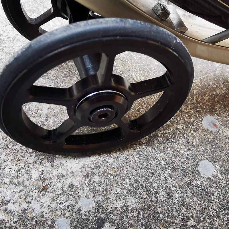 Xiaobu Folding Bike Easy Wheel Mud Guard Wheel 65mm Push Wheel Can Be Engraved with British Cloth Bird Bike