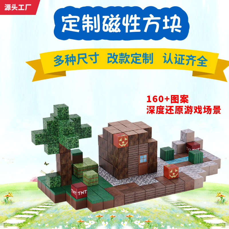 My Magnetic World Block Puzzle Magnetic Block Building Magnetic Toy Building Mini Set Magnetic Building Blocks