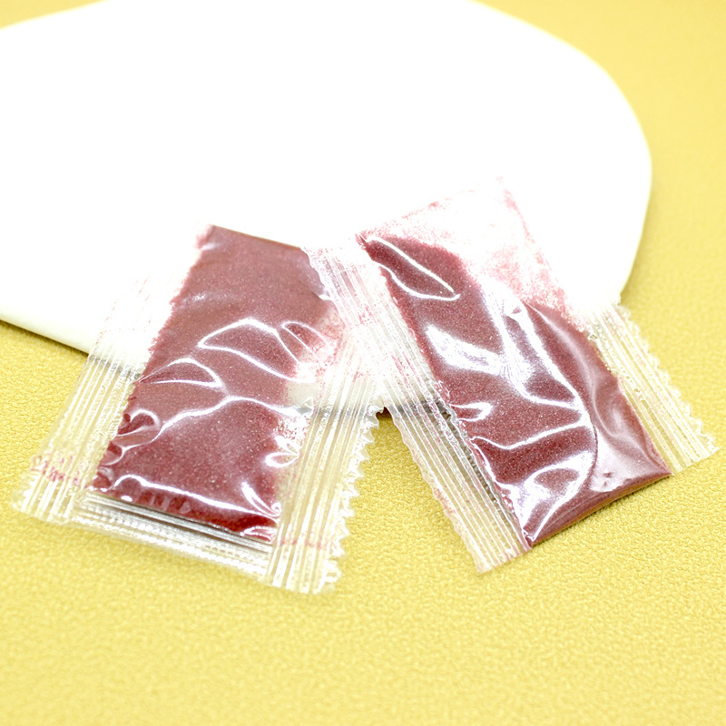 Imitation cinnabar powder purple gold sand bag fine powder cinnabar powder can be installed hollow copper gourd accessories red sandstone powder stall