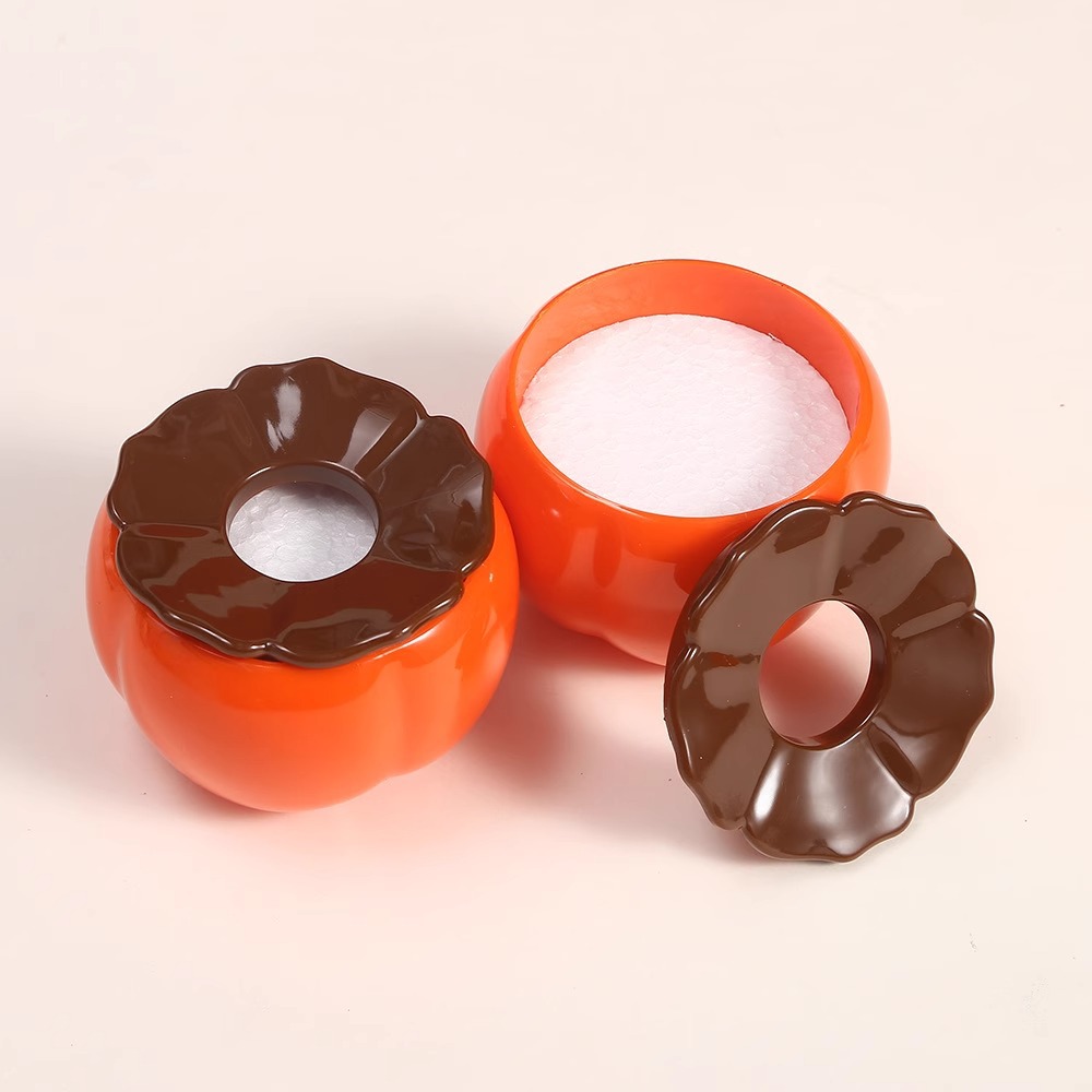 Imitation Ceramic Persimmon Flower Pot Decorative Vase Festive Persimmon Ruyi Pot New Chinese Style Plastic Flower Pot Joy