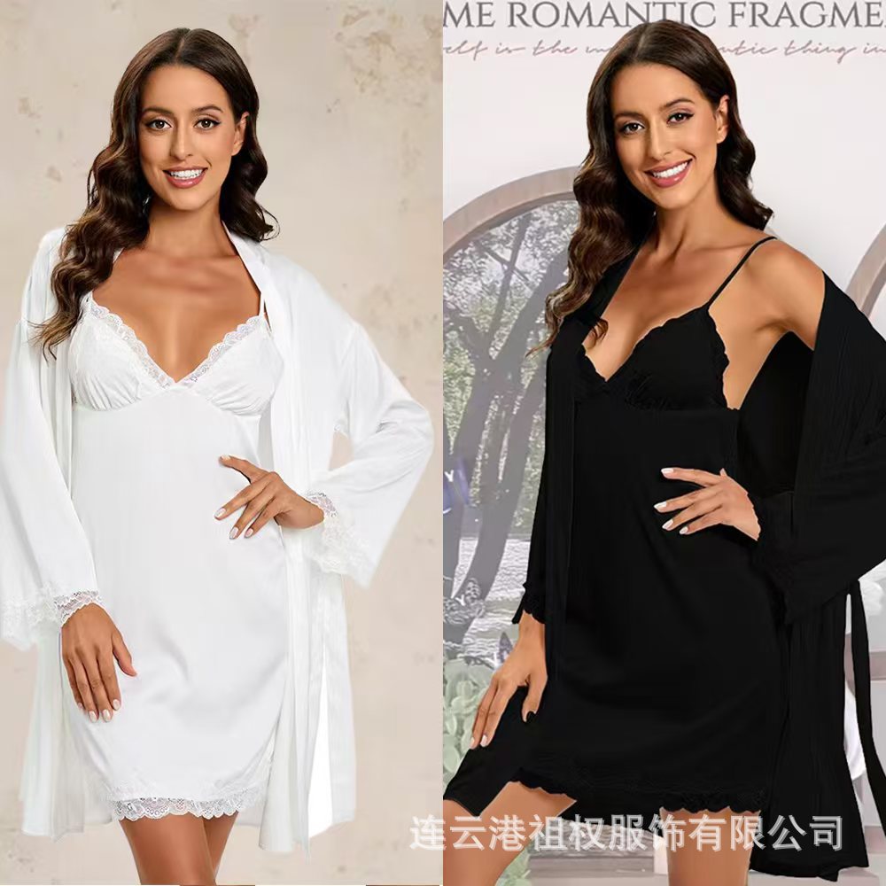 Пижама из льняного шелка для женщин, тонкий комплект из двух частей с бретелями, сексуальная и игривая домашняя одежда, оптовая продажа на Amazon, горячая продажа из шелка