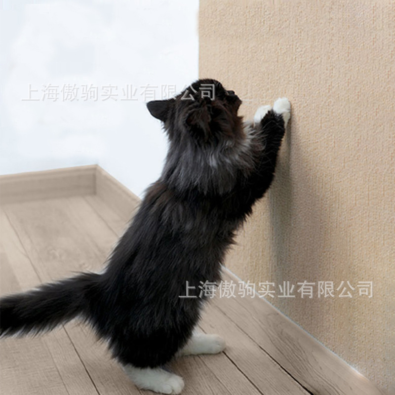 Cross-border distribution of cat supplies cat scratch board can be used on the wall to tease cats artifact cat climbing stickers wear-resistant self-contained adhesive