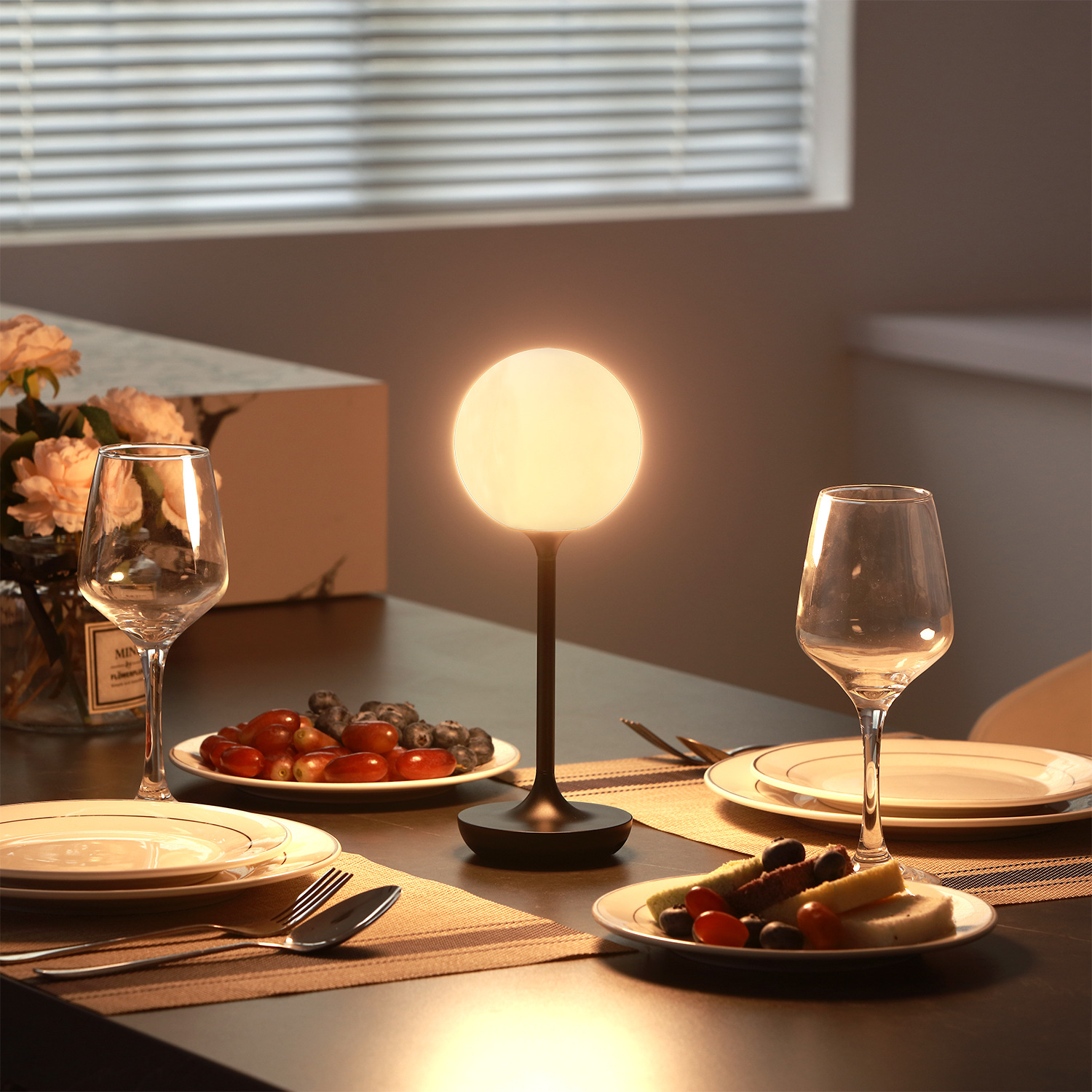 Original New Rechargeable Convenient Decorative Creative Ornament Table Lamp Scandinavian Style Atmosphere Led Bedside Night