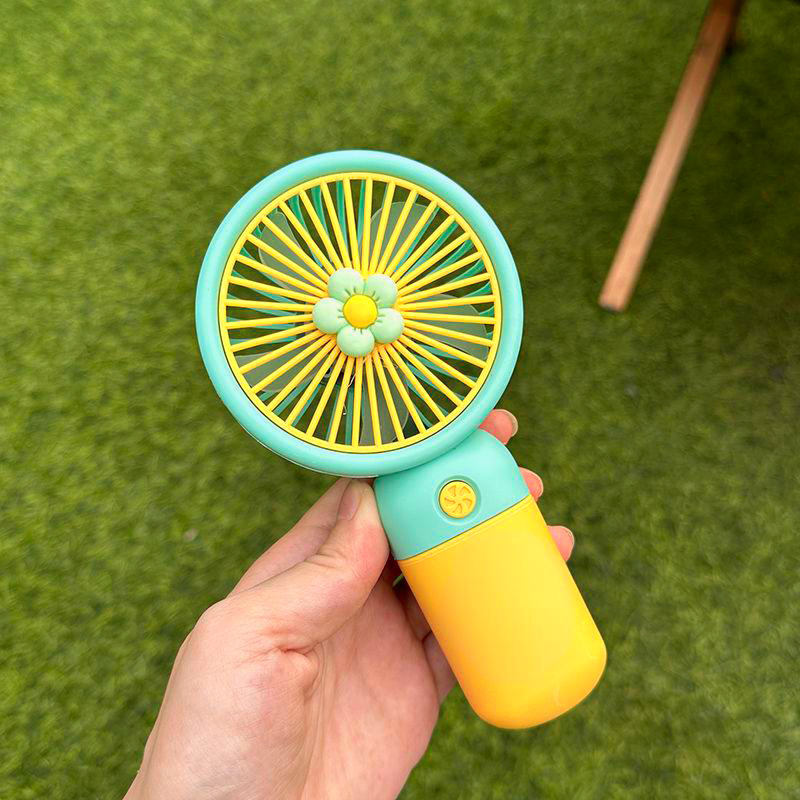 Cross-border explosions hand-held small fan gift gift fruit flower usb portable mini desktop fan wholesale