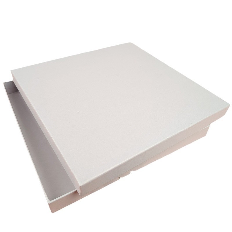 White gift box scarf scarf heaven and earth cover packaging box blank carton companion gift box hard box wholesale in stock