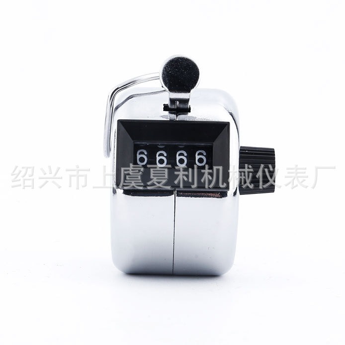 Factory Direct Sales Four-digit Metal Counter Human Flow Hand Counting Counter Mechanical Counter
