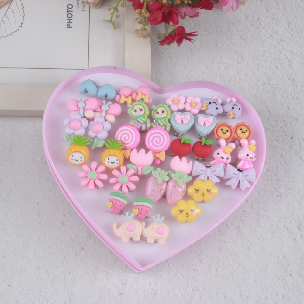 Детские серьги Аксессуары Мультяшные клипсы Принцессы