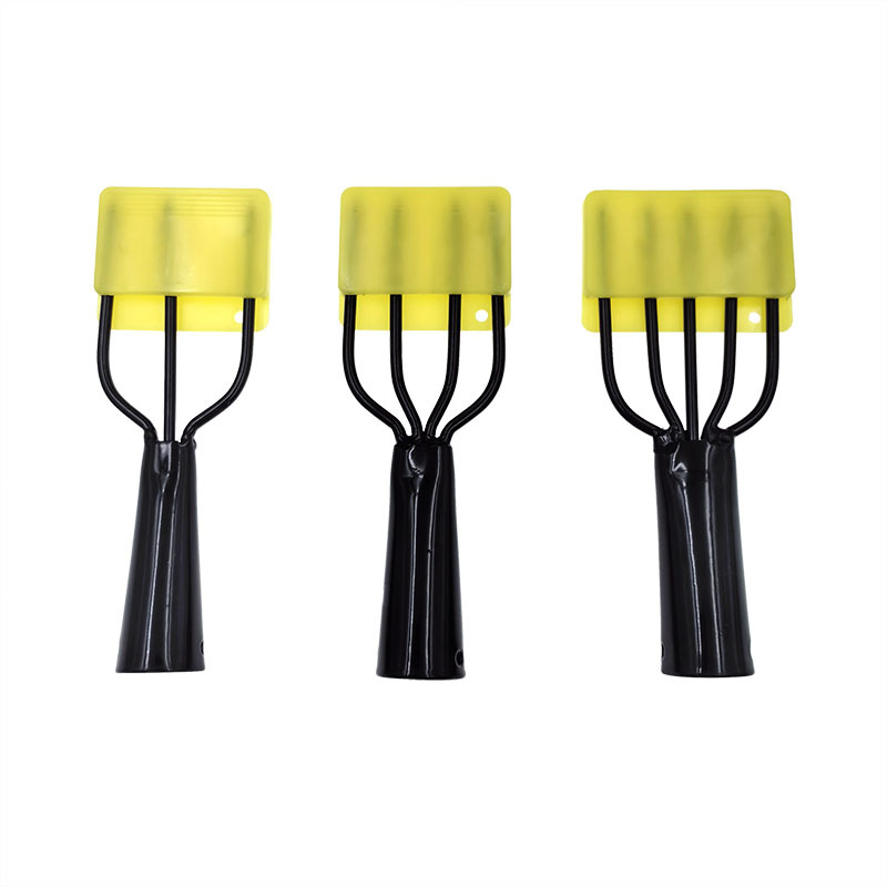 Прямые поставки с завода, гарпунная головка из пружинной стали, черная трубка с зазубринами, противобегущий гарпун, три, четыре или пять зубьев, аксессуары для рыбалки, рыболовная вилка