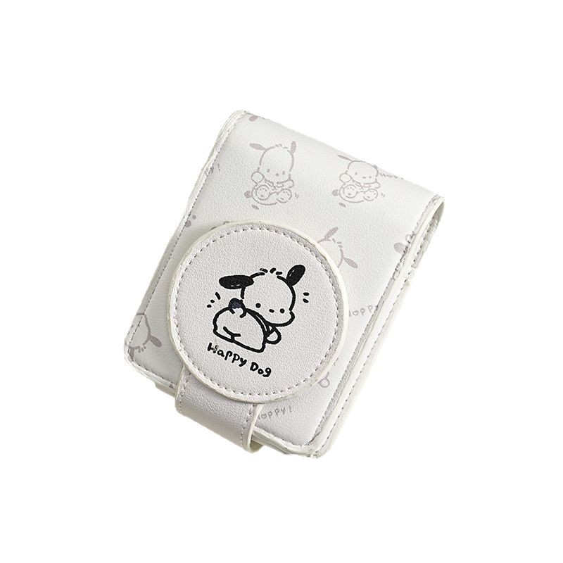 New Hello Kitty Mouth Red Envelope with Mirror Mini Bag Carry-on Makeup Makeup Storage Bag