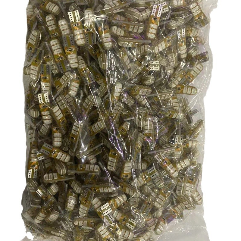 Car Led Width Light 24V T10 5630 6Smd Silicone Crystal Bulb Modified Direct Flash 12V Strobe Light