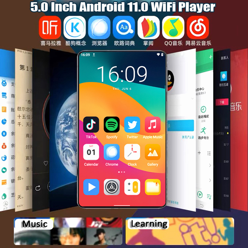 Cross-border exclusive for new 5.0-inch 4.0-inch English WiFi Android music player mp3mp4 any download