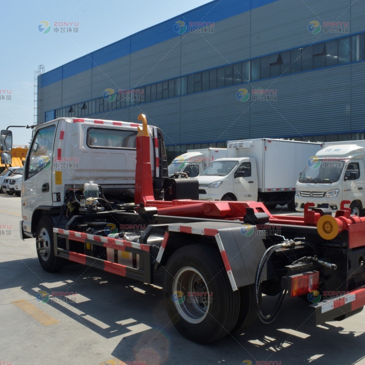 Съемный грузовик для мусора Kaima, грузовик для сбора и передачи мусора, малый грузовик для передачи мусора