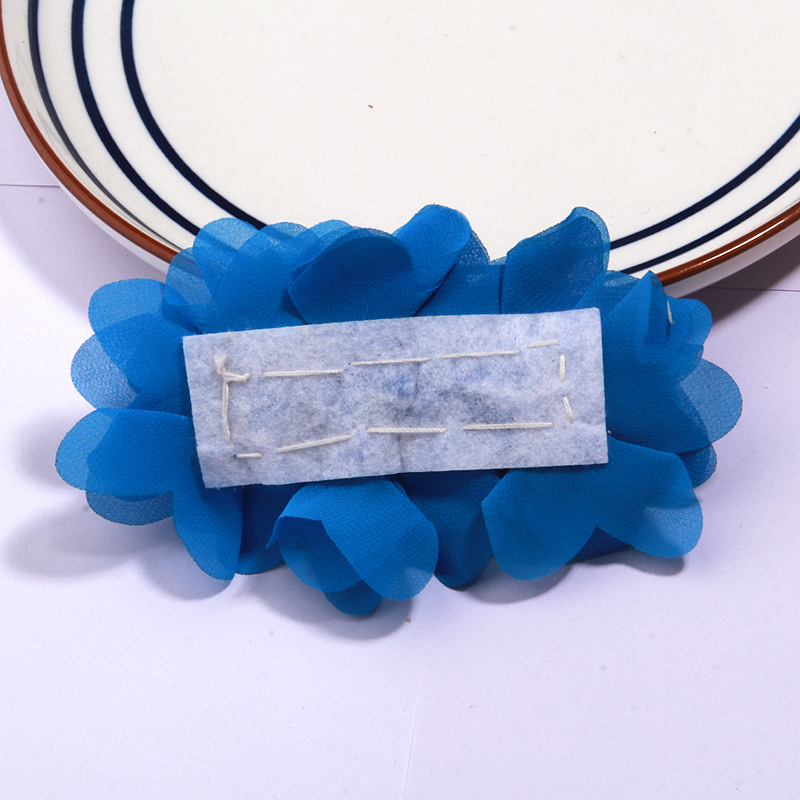 Europe and the United States hot new long chiffon head flower combination rose children's headdress clothing accessories 30 color spot