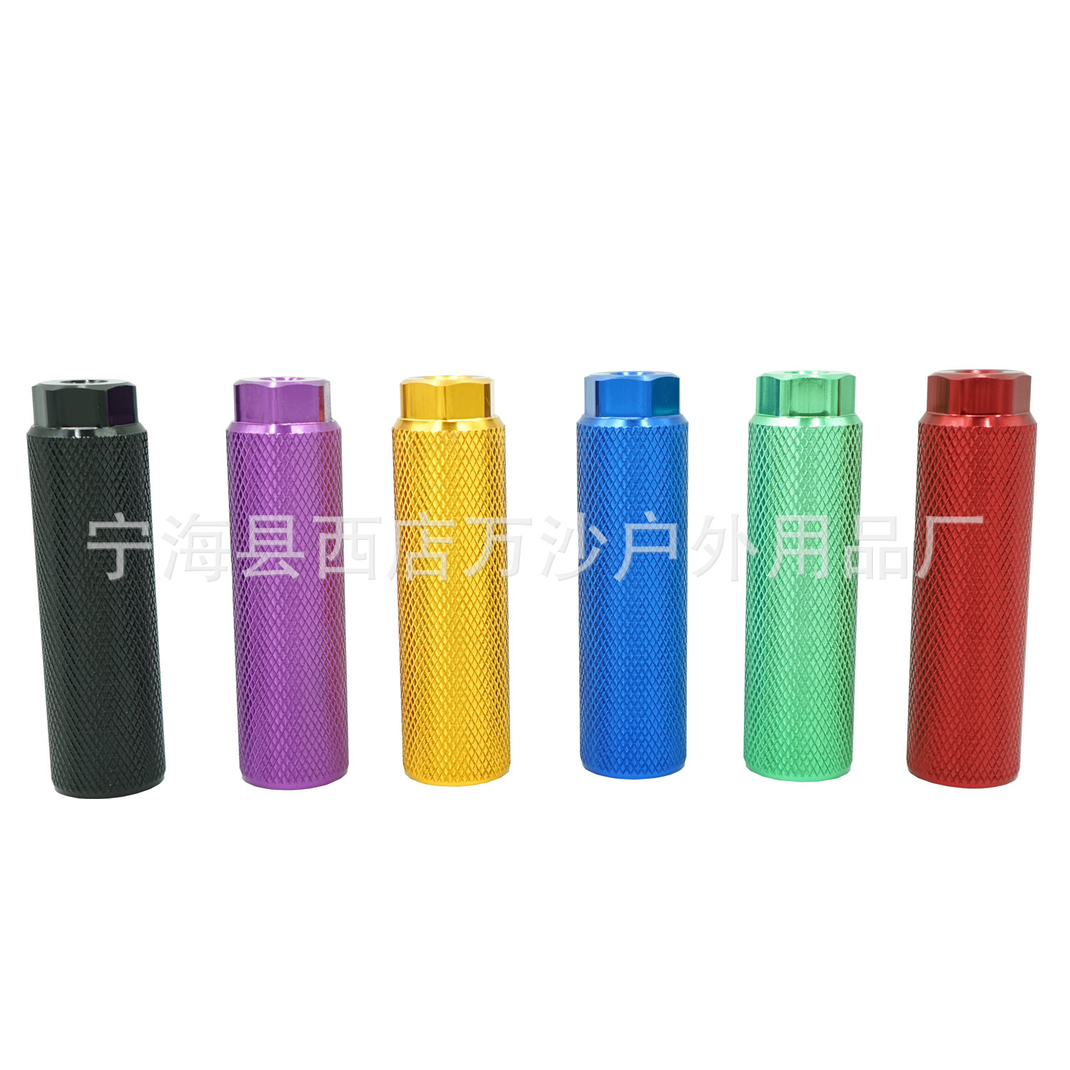 Wansha Outdoor S28-00 Small Hexagon Bicycle Aluminum Alloy Foot Post Bazooka Bicycle Foot Bar