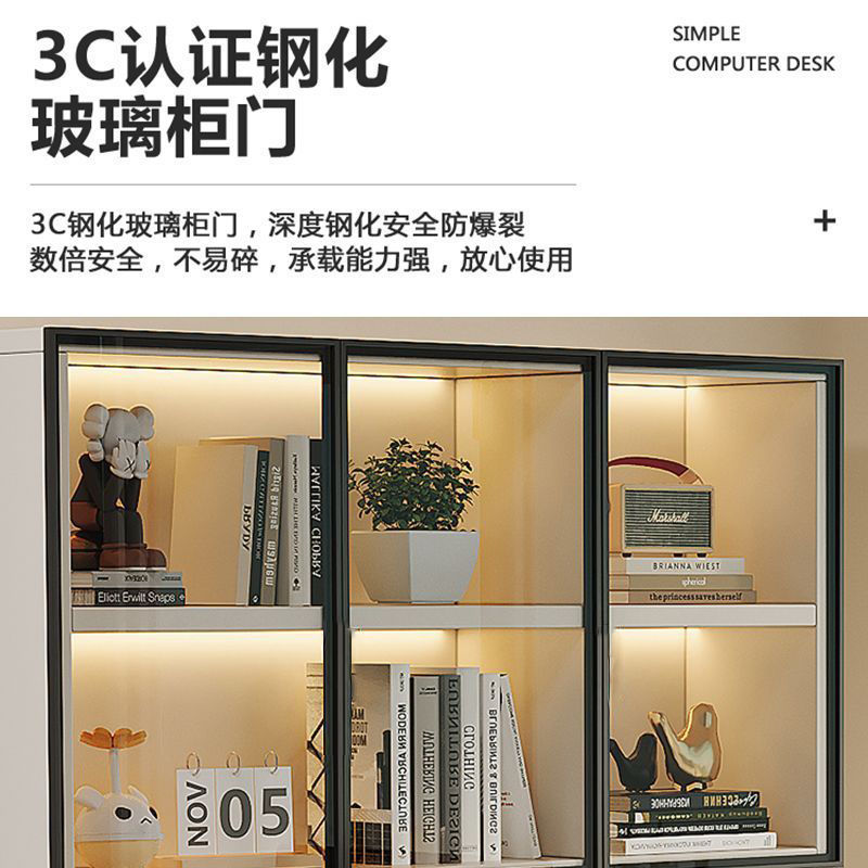 Corner Desk Hole Board Home Desk Bookshelf Study Integrated Simple Light Luxury Study Table Complete Computer Table