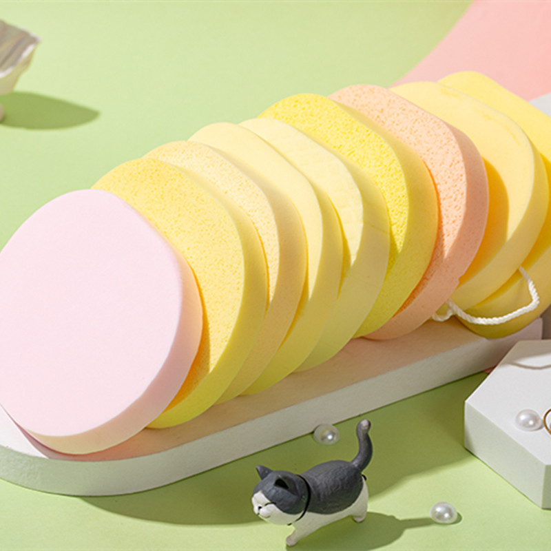 PVA oval face puff wholesale source manufacturers soft and delicate Makeup Remover Cleansing puff cleaning sponge Puff powder puff