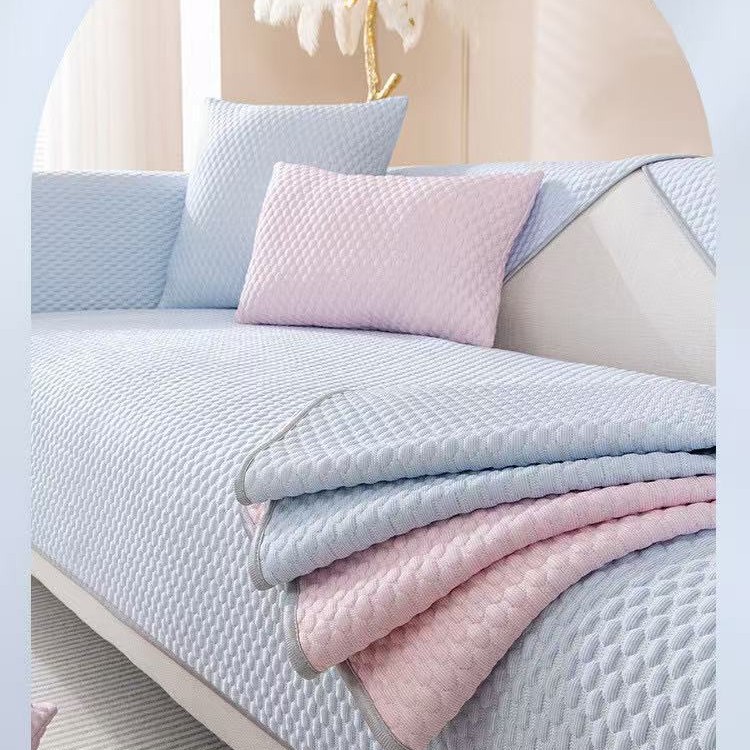 2025 New Sofa Protective Cover Cold Sofa Cushion Simple Cloth Bean Non-slip Cushion