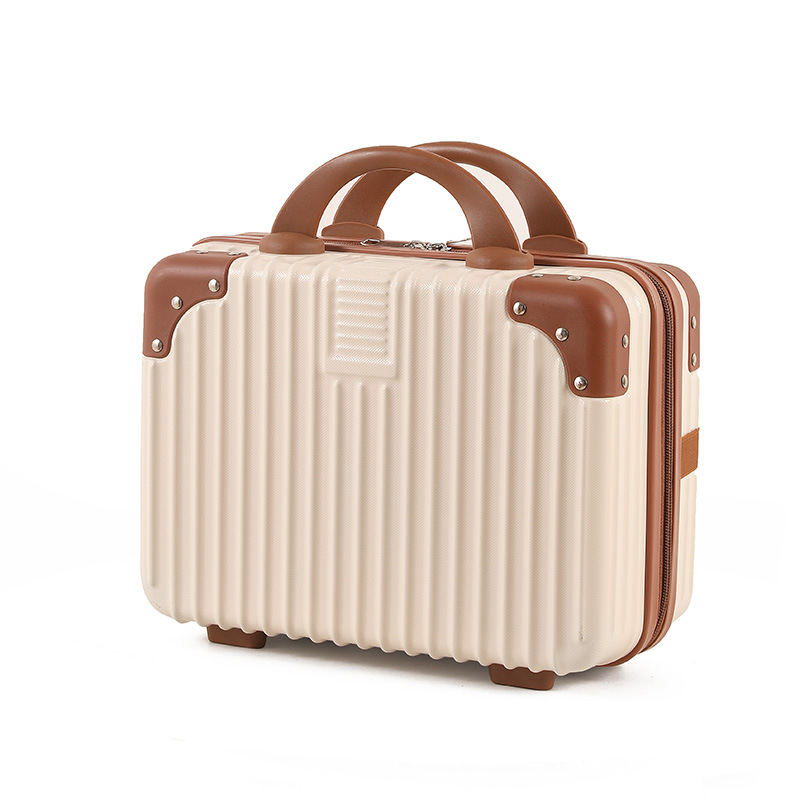 Mini Suitcase Cosmetic Case 14inch Small Suitcase Cosmetics Bag Satchel Suitcase Password Box Souvenir