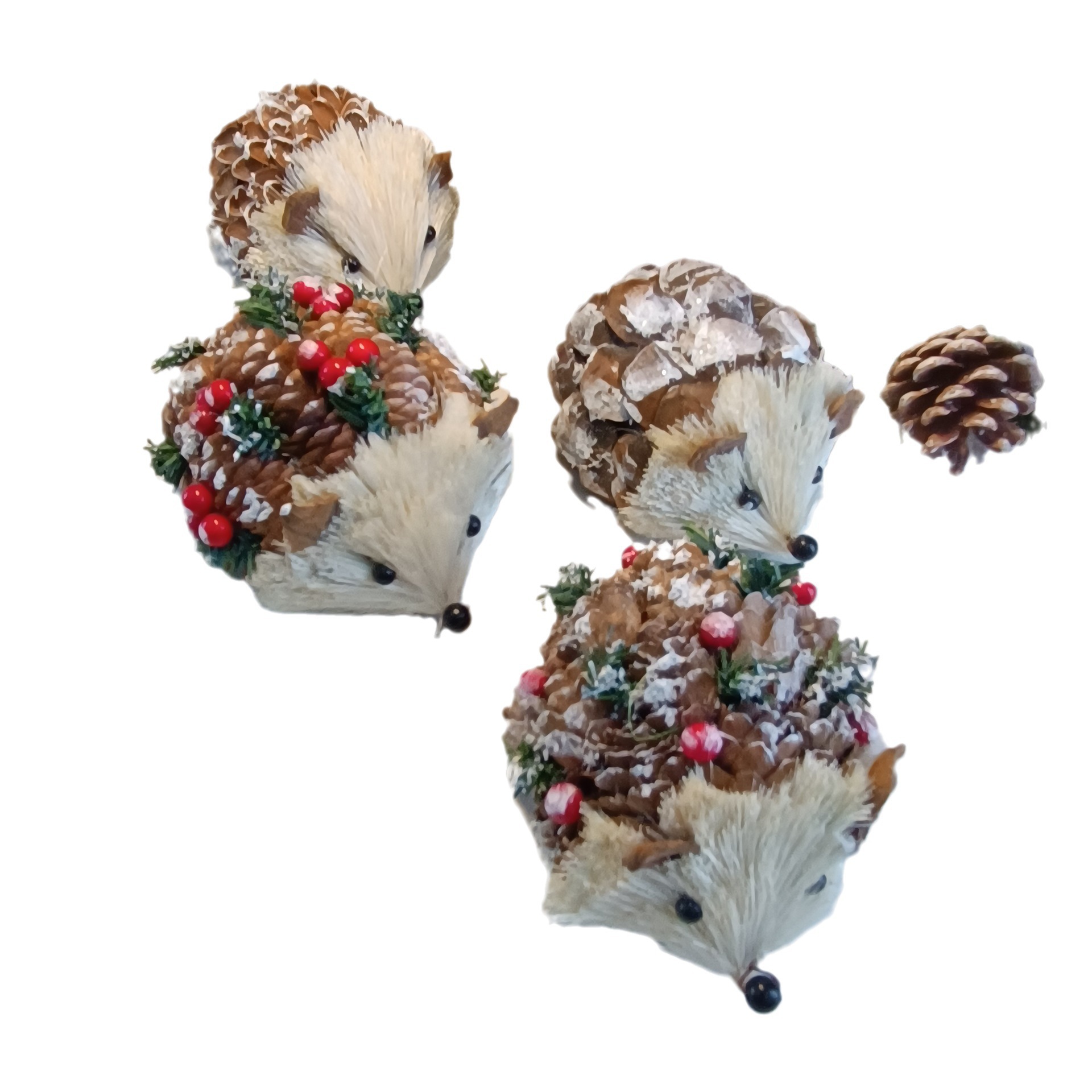 Foreign trade garden decoration cute super cute little hedgehog animal gift landscape pastoral handmade straw hedgehog pendant