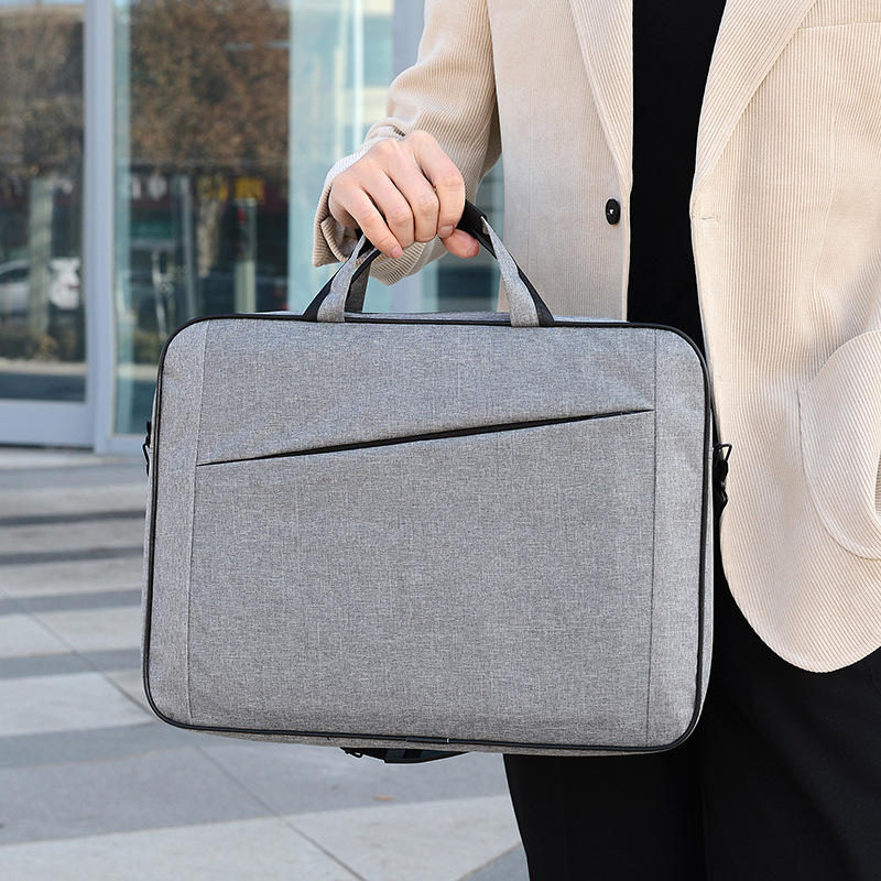 settable logo cost-effective portable laptop bag large capacity business briefcase leisure shoulder bag