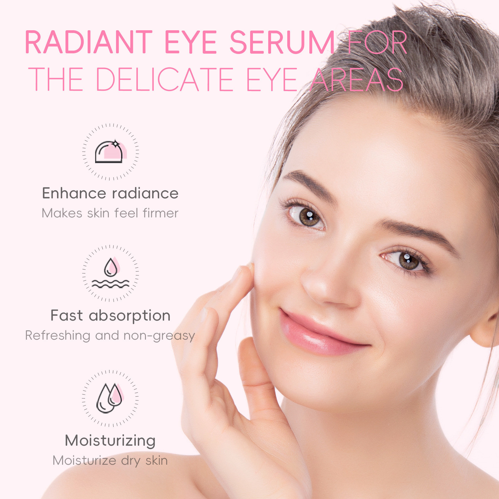Manufacturer's Supply Cross-Border Fenyi Sakura Eye Essence 15ml Hydrating, Moisturizing, Caring for the Skin Around the Eyes and Moisturizing