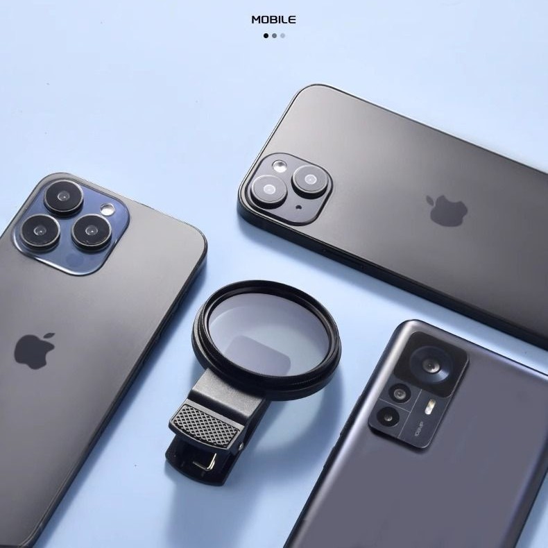 in stock Mobile Phone Photography Polarizer Lens Filter with Clip CPL Polarizer Eliminates Reflective HD Filter 52mm