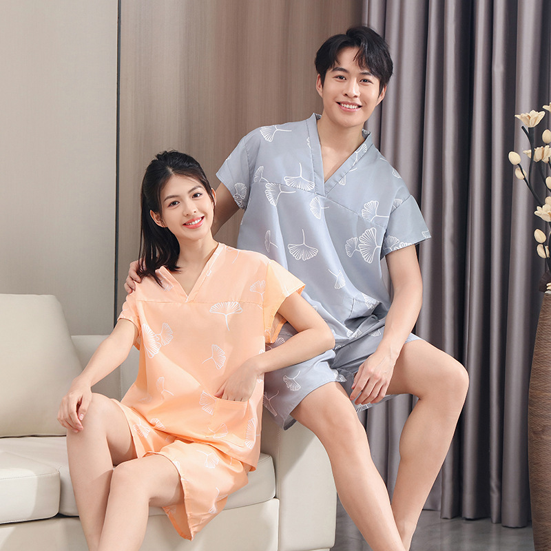 Disposable Bath Clothes Men's Pure Cotton Sweat Clothes Women's Bath Clothes Massage Foot Therapy Moxibustion Clothes Hotel Bathrobe Sauna Physiotherapy Clothes