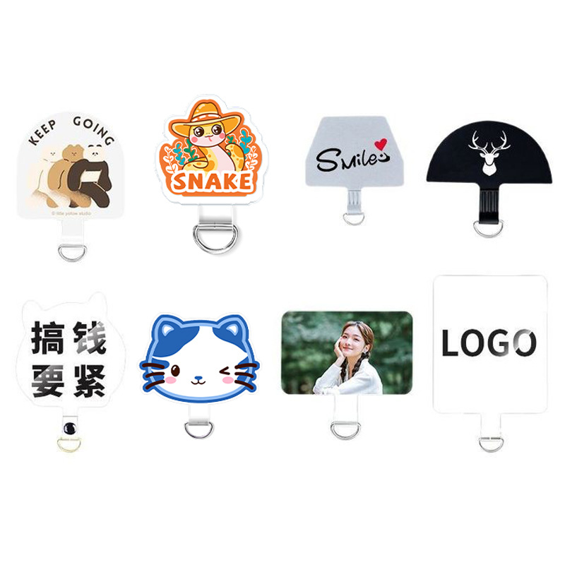 Customized Mobile Phone Lanyard Clip, Customized Tpu Fabric Gasket Patch, Hanging Patch, Card Back Sticker, Sling, Pvc Connecting Piece
