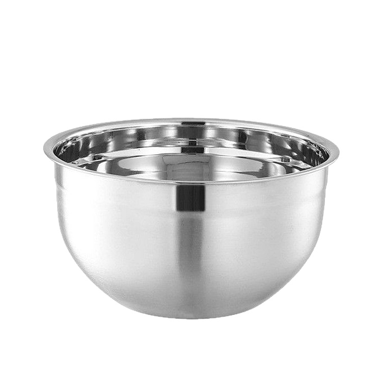 Factory wholesale stainless steel egg basin thickened baking fruit salad basin bowl and basin cooking basin salad basin