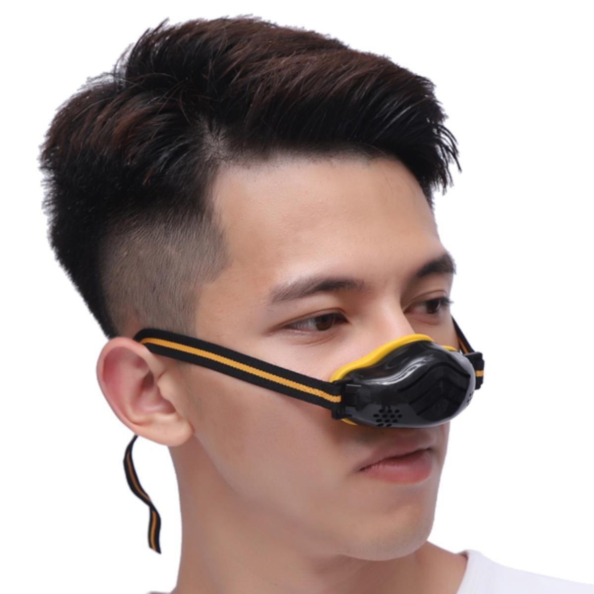 # Face-Covering Breathing Valve Dust-Proof Nose Mask Breathable Male and Female Pollen Mask Gray Dust Haze Oil Fume Allergy Welding