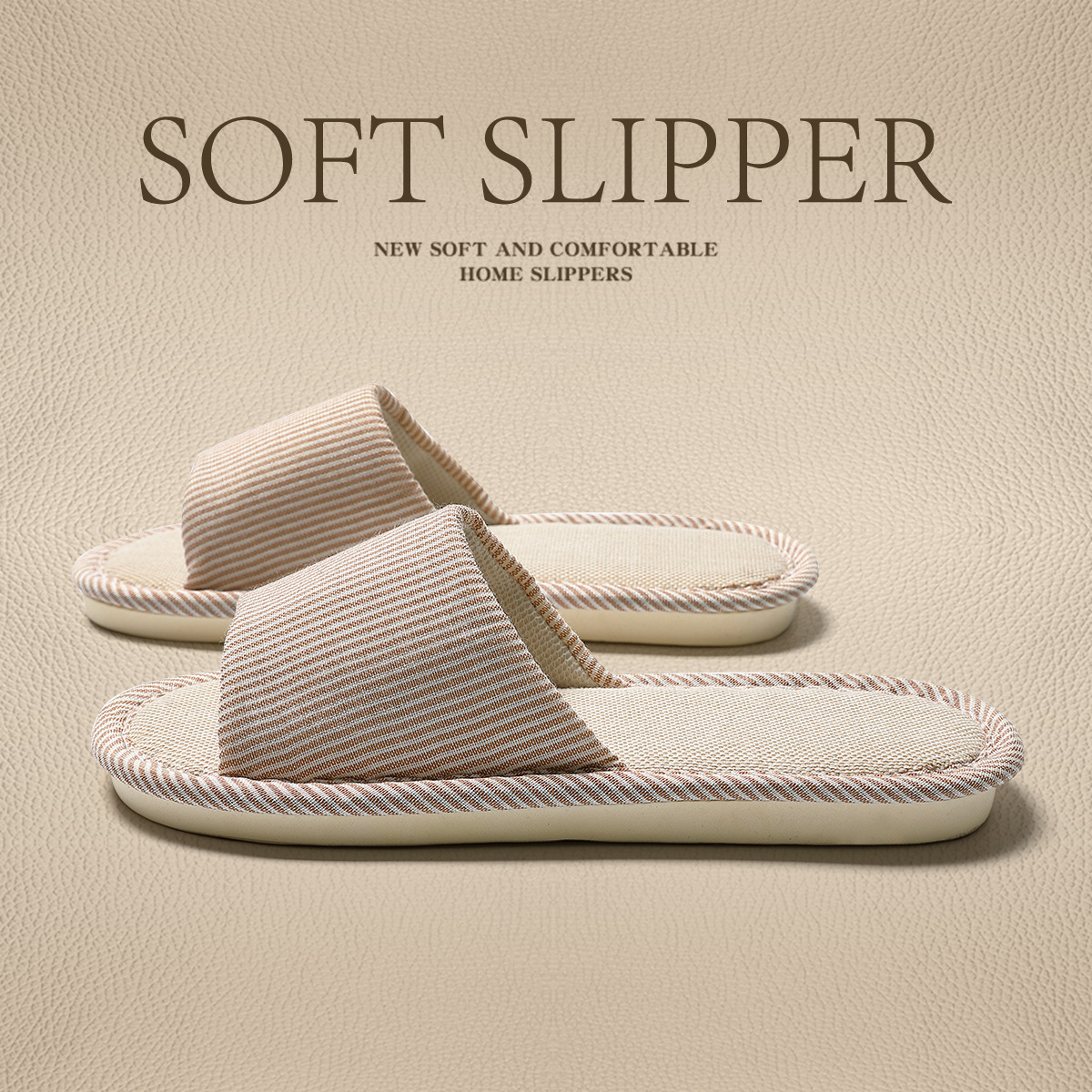 Linen Slippers Spring and Autumn Four Seasons Women's Simple Indoor Home Household Thick Bottom Couple's Cotton and Linen Sandals Men's Summer Wholesale