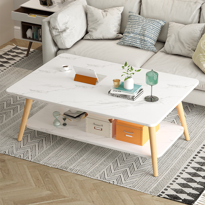 Кофейный столик для аренды, маленький стол для квартиры, скандинавский стиль, простой прикроватный столик