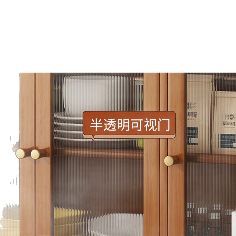 Kitchen Sideboard Retro Side Cabinet Living Room Storage Cabinet Floor-Standing Cabinet Coffee Wall-Mounted Integrated Storage Cabinet Tea Cabinet