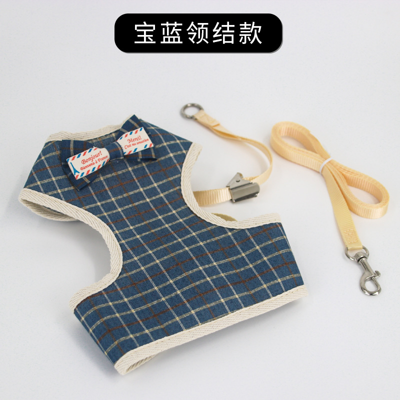 Cat Traction Rope, Special Cat Walking Rope for Large and Small Cats, Anti-Breakaway Cat Chain, Pet Comfortable and Cute Vest Harness