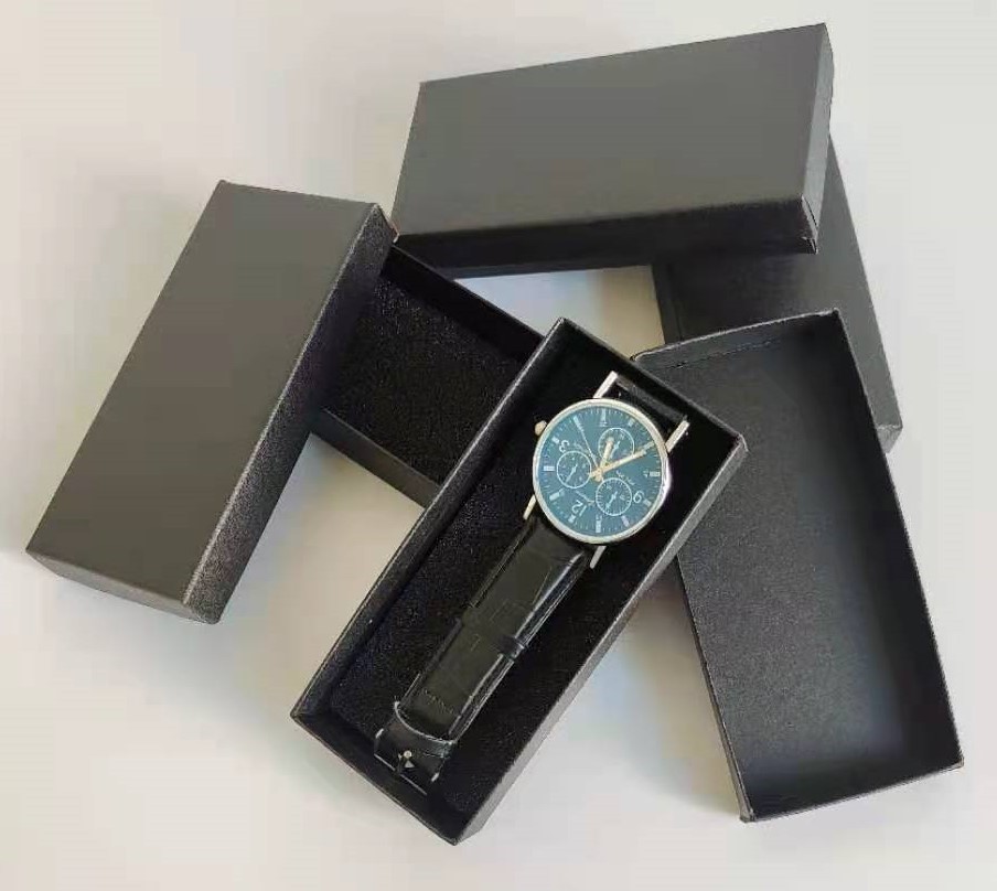 Прямоугольная коробка для часов бизнес коробка для подарков часов упаковка коробка для хранения часов упаковка для брелков оптом